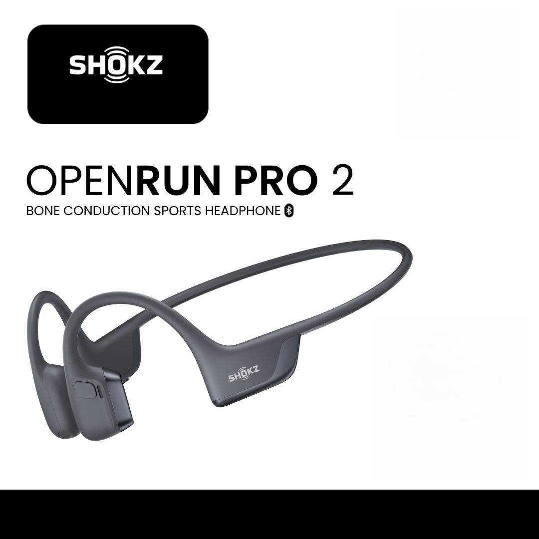 Shokz OpenRun Pro 2 Standard Sport Headphones | Delivers 12 Hours Of Premium Sound Quality, With Wind-Resistant Microphones And A Nickel-Titanium Frame For Clear Calls Even In Windy Conditions, Ensuring A Comfortable And Secure Fit For Sports Enthusiasts ราคา 6,690 บาท*ส่งฟรี