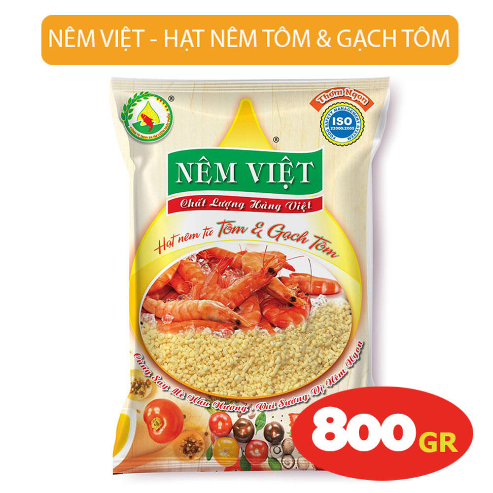 Hạt nêm việt tôm và gạch tôm gói lớn 800gr