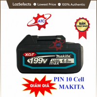 Pin đóng 20 cell dung lượng cao, chống ngắt tải, chân pin phổ thông makita, pin 5s4p 18v - 21v ,có đèn led báo pin.
