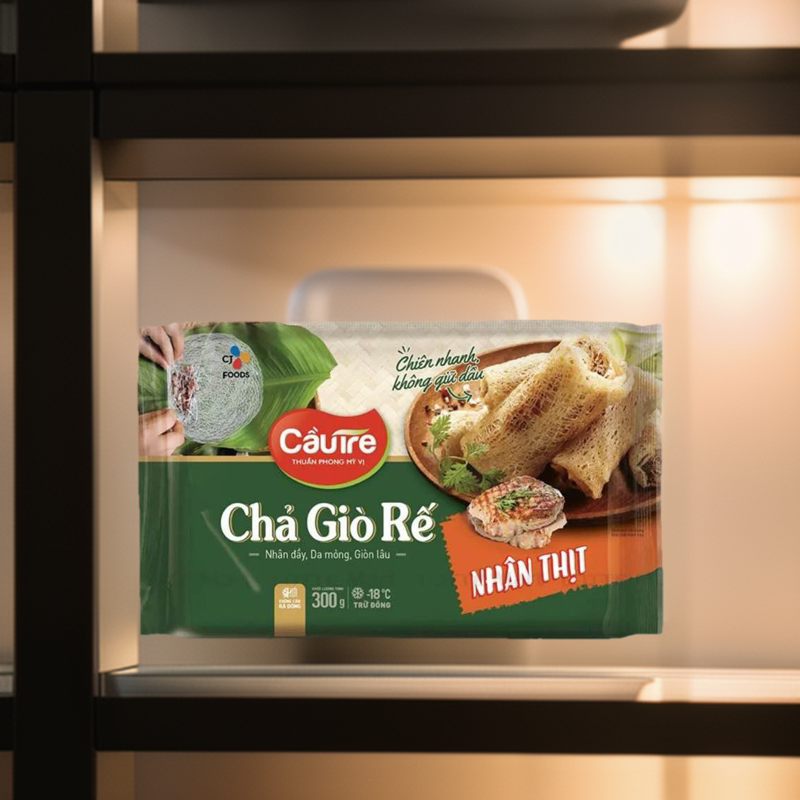 [ SHIP HOẢ TỐC HCM 2H ] Chả giò rế nhân thịt Cầu Tre 300g