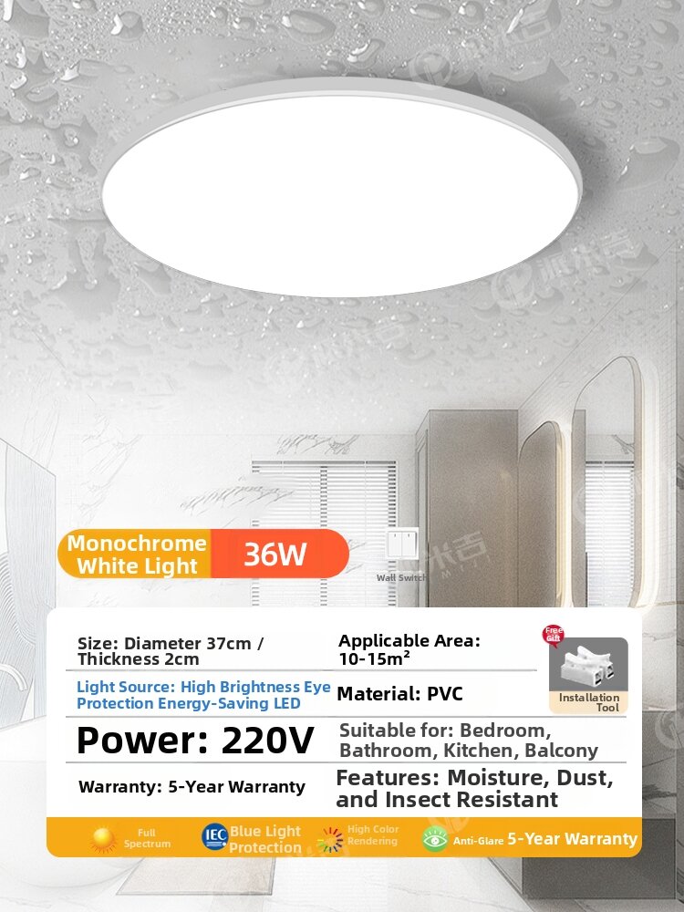 PAIMIJI | Waterproof Ceiling Light for Bathroom and Toilet