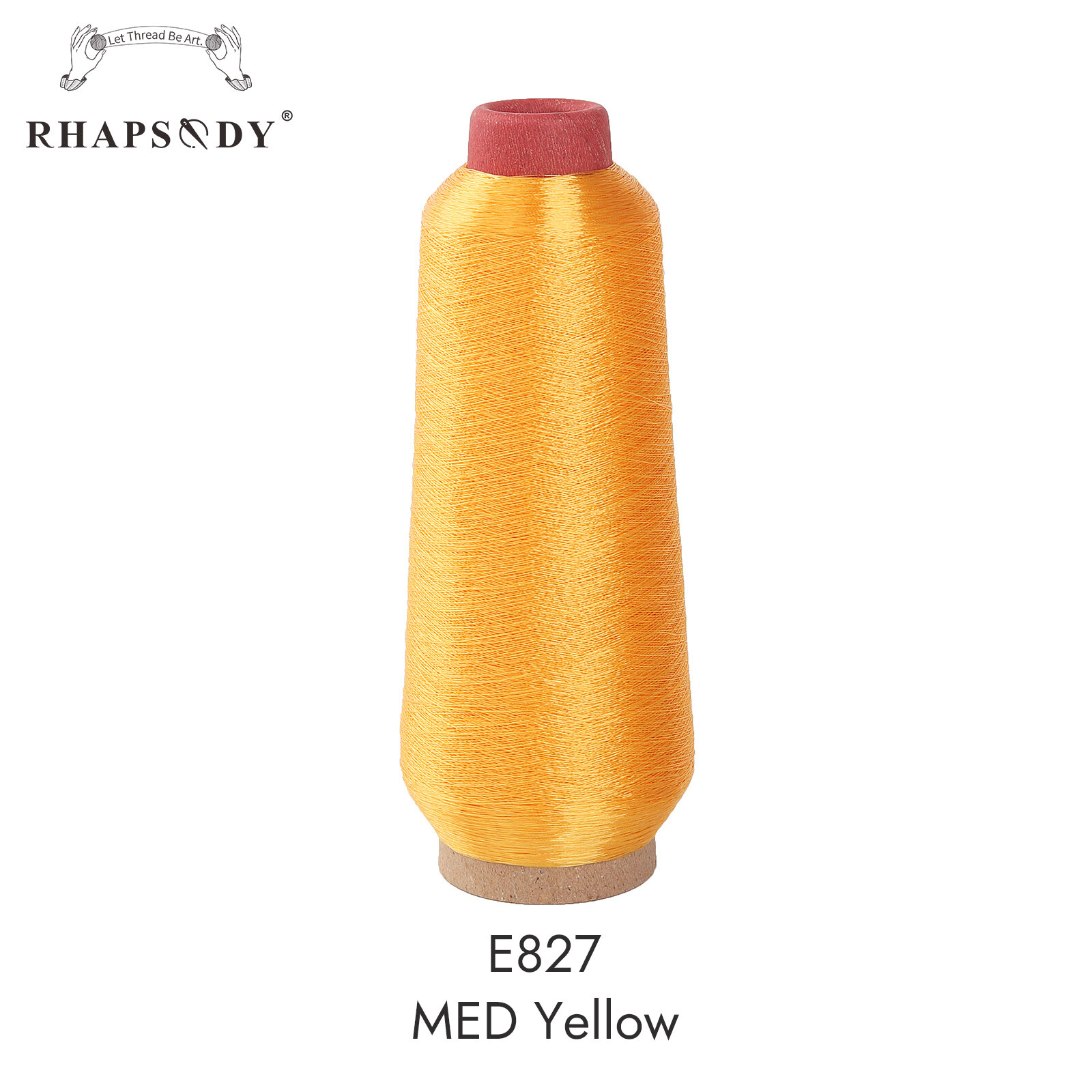 Rhapsody 3000M Per Cone Metallic Thread Yarn 150D For Computerized Embroidery Decorative Sewing 28 Shinny and Glittery Colors