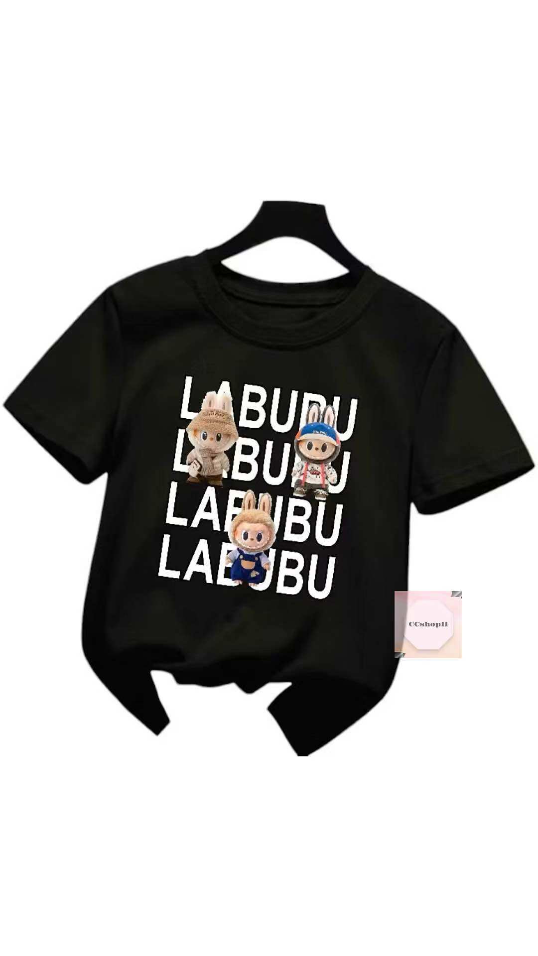 Kaos Anak Cewek motif tulisan 3 lbb Oblong Anak Lengan Pendek usia 2-10 tahun