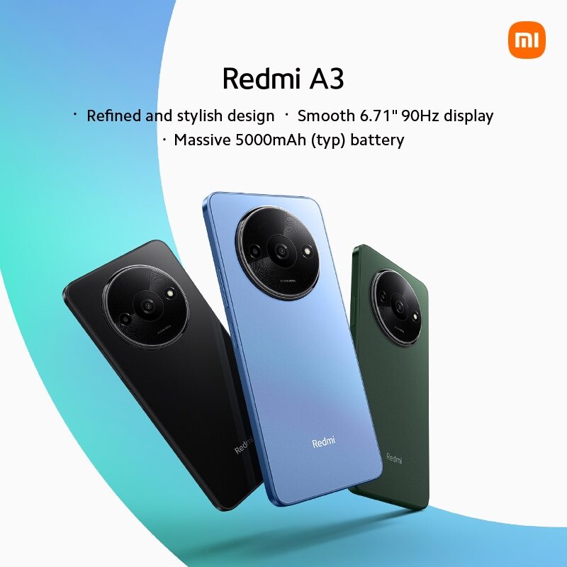 Xiaomi Redmi A3 Smartphone | 6.71’’ 90Hz Display, 5000mAh Battery, Up to 1TB Expandable Storage (Christmas gift) ราคา 2,299 บาท*ส่งฟรี