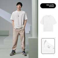 GXG | Dual Color Full Body Jacquard Casual Commute Round Neck Short Sleeve T-Shirt