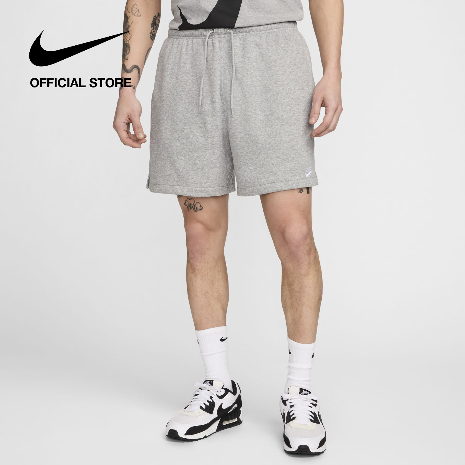 Quần short Nike Mens Club French Terry Flow Shorts - Dark Grey Heather