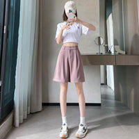 La Chapelle | Icy Silk High Waist A-line Loose Wide Leg Shorts