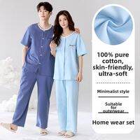 Yuzhaolin | Cotton Couples Home Wear Set Summer Style