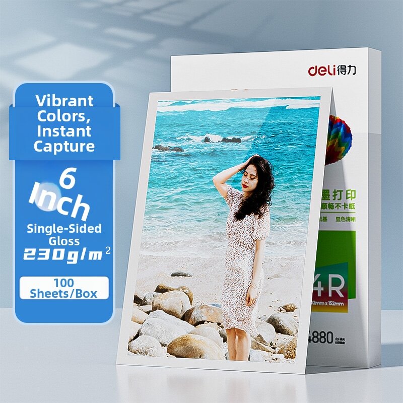 deli | High Gloss Inkjet Photo Paper A4 230g