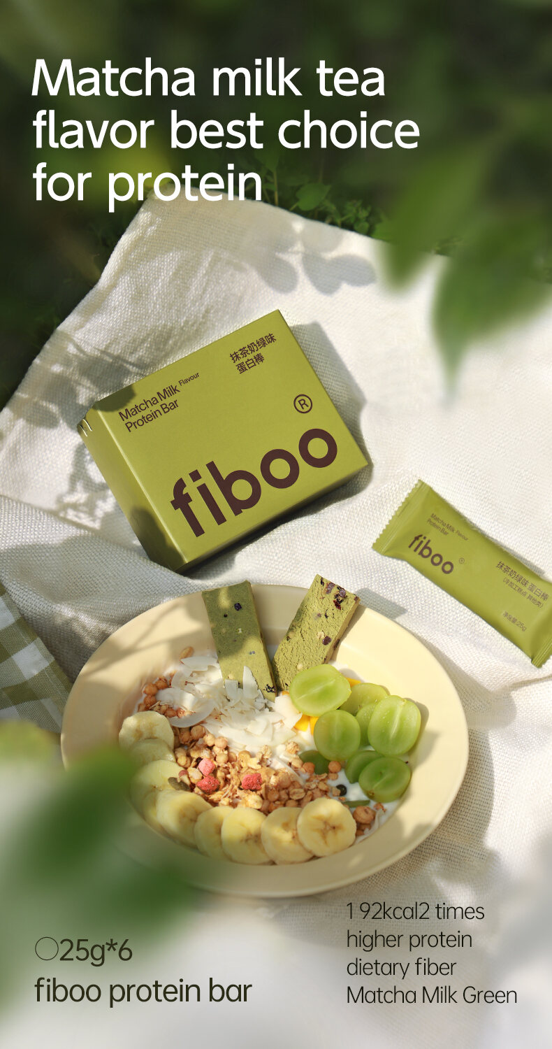 Fiboo Protein Bar Meal Replacement No Sugar 25g x 5/6