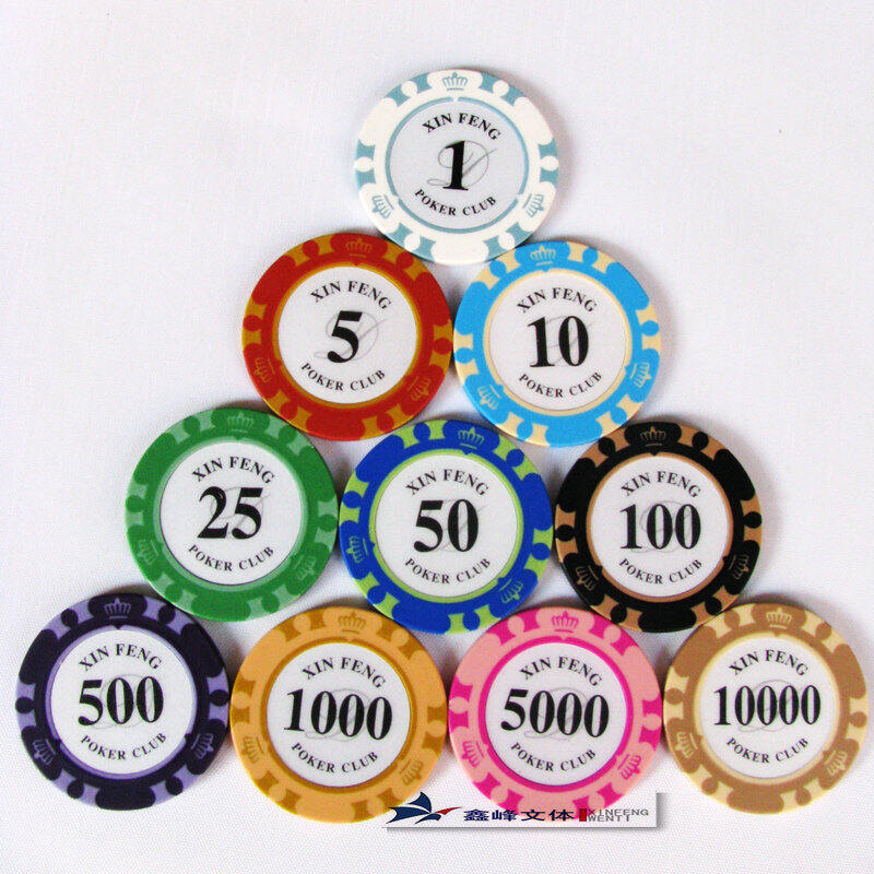 Authentic 14g Crown Chip Clay Chip Coins Texas Poker Gaming Chip Set Baccarat Mahjong Customized Lazada Singapore