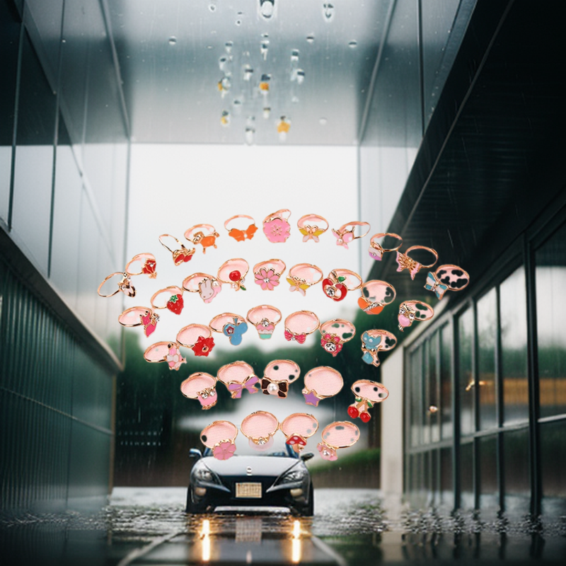 Cute Adjustable Rings for Children. 