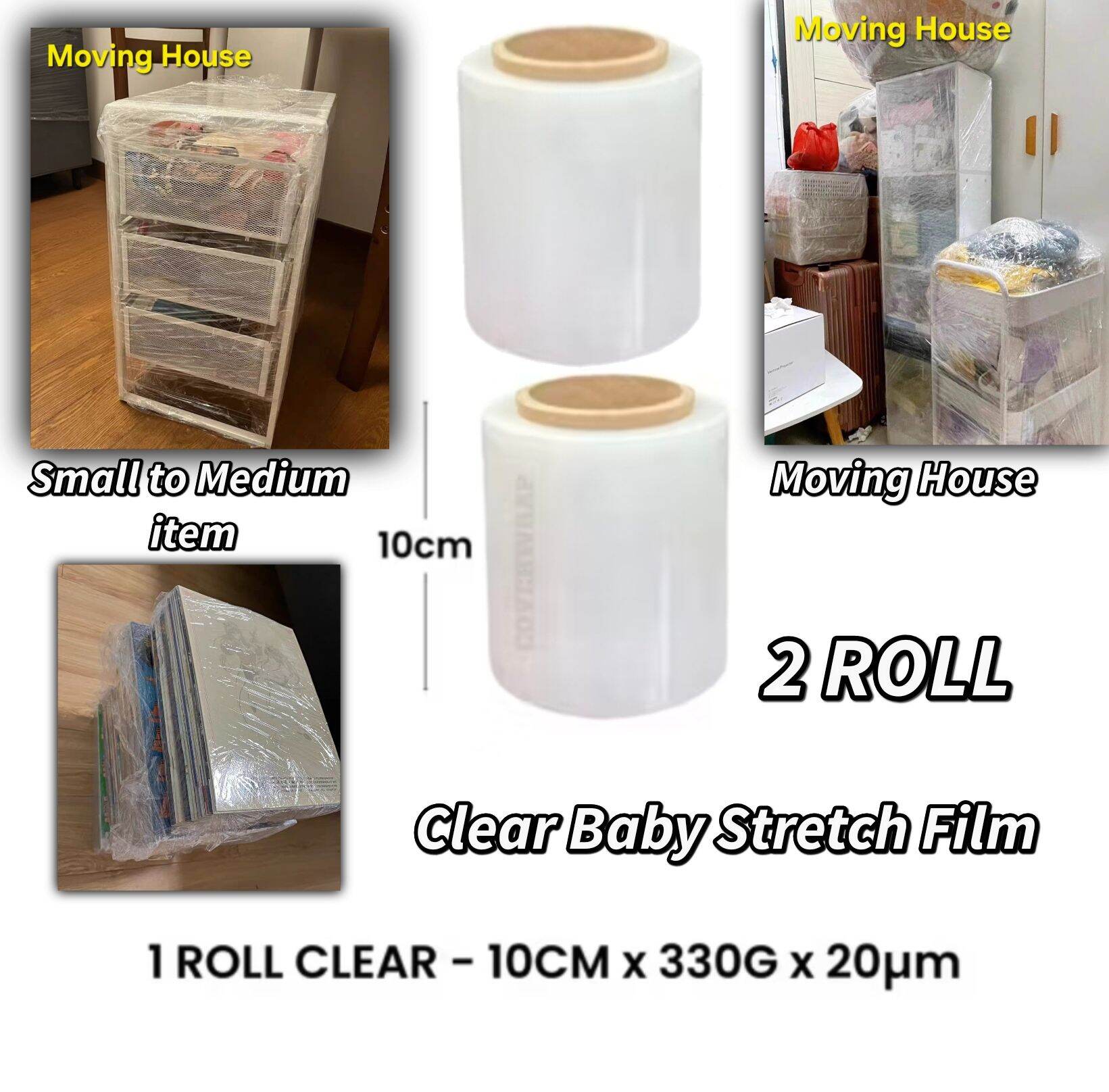 Stretch Film / Moving House / Furniture Protection / Shrink Wrap / Cling Wrap / Plastic Film /Pallet Wrap / OPP Tape / Fragile Tape