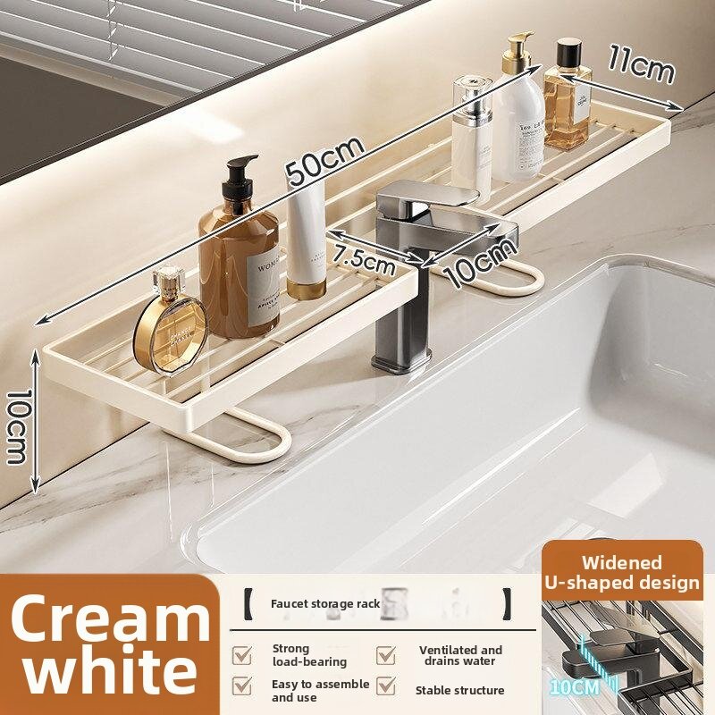 Mirror-Front Standing Storage Shelf