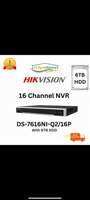 SG LOCAL 2 YEAR WARRANTY HIKVISION 16 Channel NVR Camera - [ Model: DS-7616NI-Q2/16P] CCTV Embedded Plug &amp Play 4K NVR [PC-Mobile App:Hik-Connect]