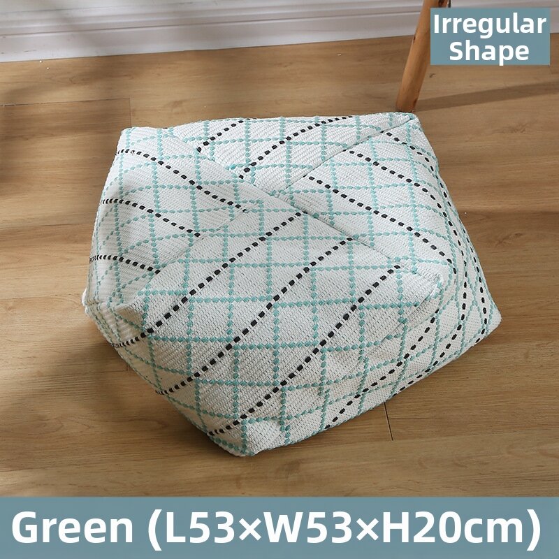 TENGYAGAO | Washable Shoe-Changing Stool Floor Cushion Cotton Tatami Style Bench