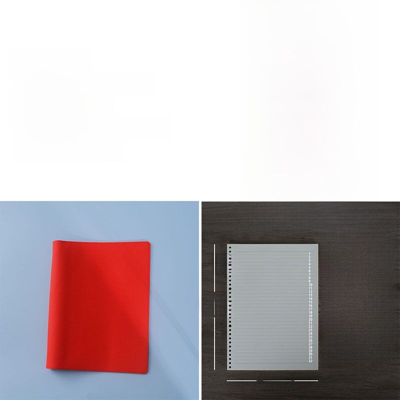 Soft Leather Cover A4 Notebook B5 Size Detachable Ring Binder Loose Leaf Notebook Writing Notebook Business Supplies