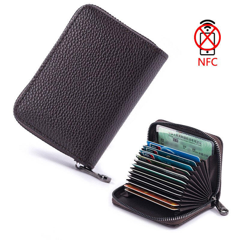 COCOEPPS Anti-Theft Leather Wallet for Men and Women