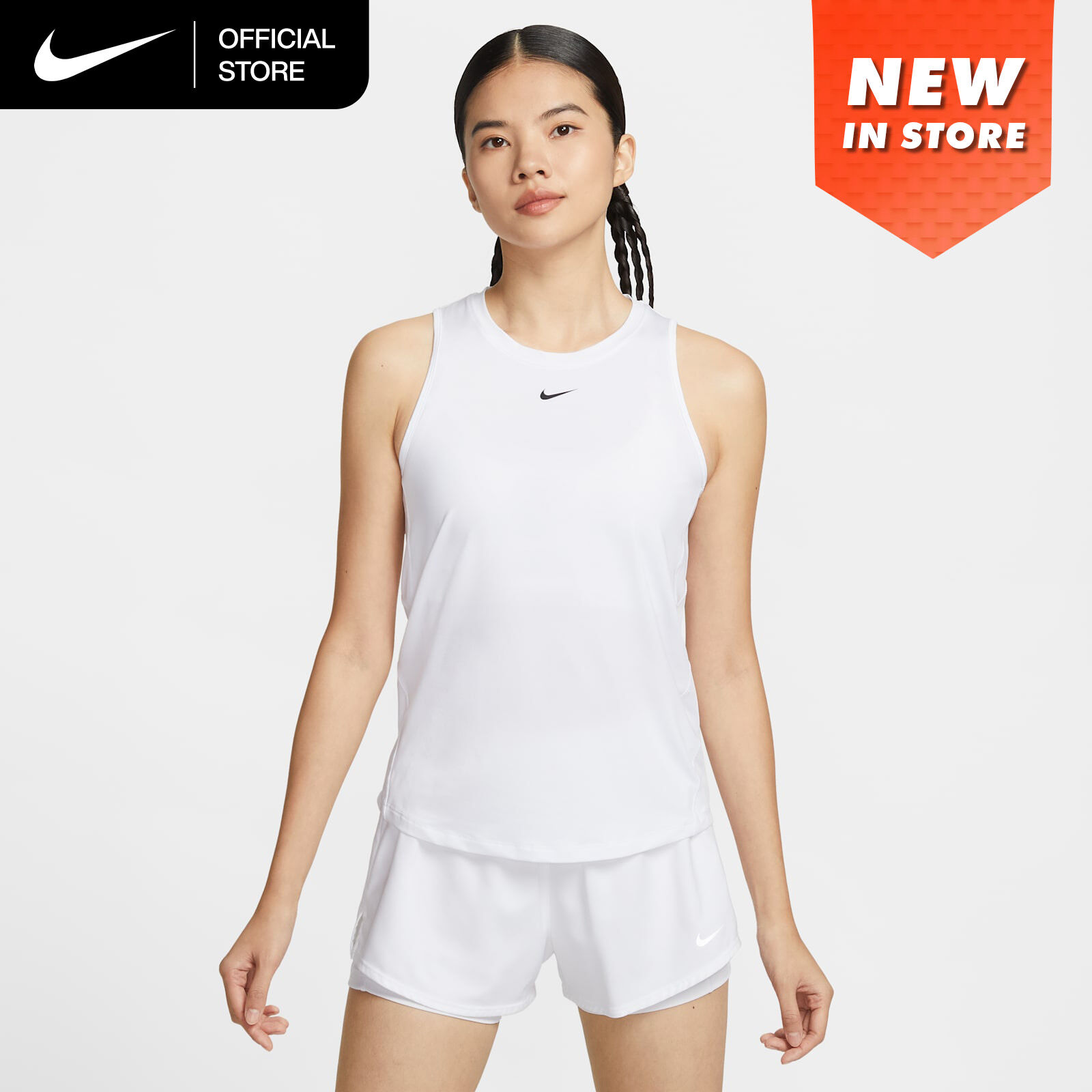 Nike Dri-FIT Women's One Classic Tank Top - White [FN2809-101] ราคา 1,100 บาท*ส่งฟรี