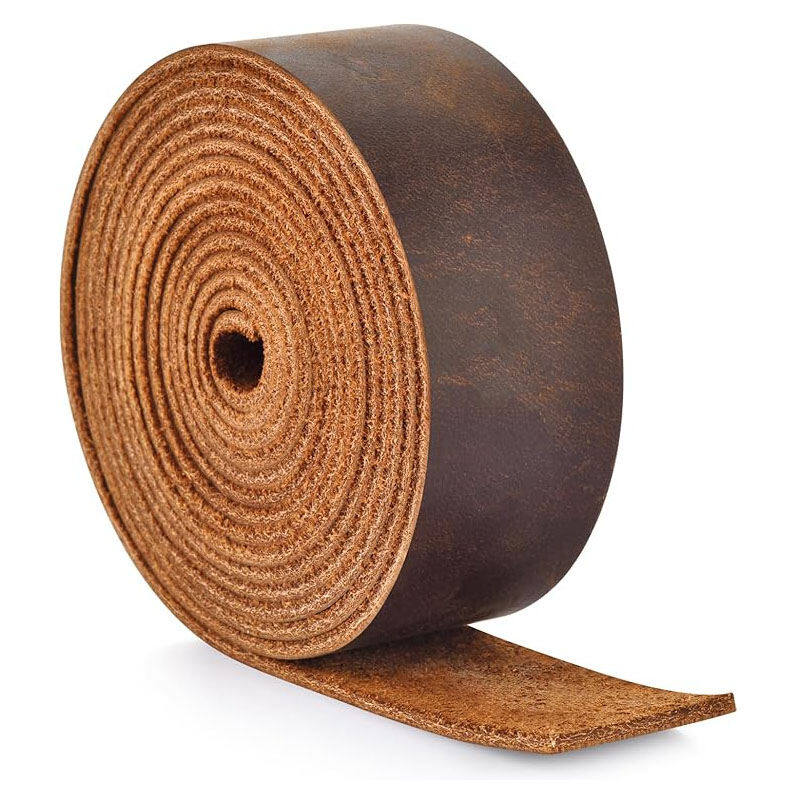 Genuine Leather Top Grain Vintage-style Cattlehide Leather Strip Crazy Horse Leather Handmade DIY 1.8mm Thick Oily Waxed L