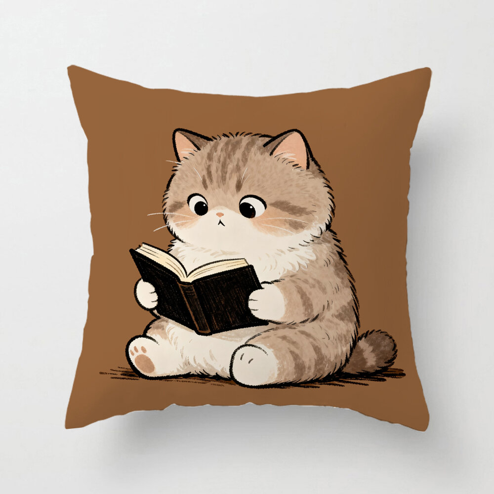 Cute Cartoon Cat Pillowcase