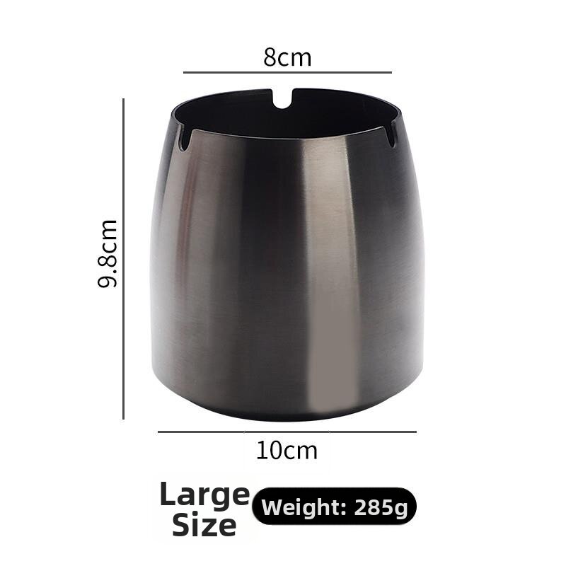FANZHI | Stainless Steel Ashtray With Lid Prevent Fly Ash Fall-Proof