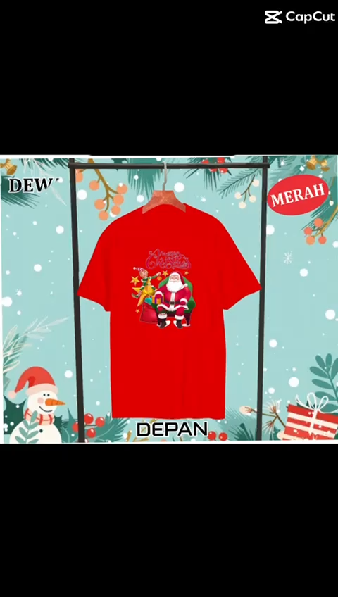 JOYFUL AND TRIUMPHAN MERRY CHRISTMAS pakaian anak atasan T-shirt kaos gambar dan kata lucu unisex