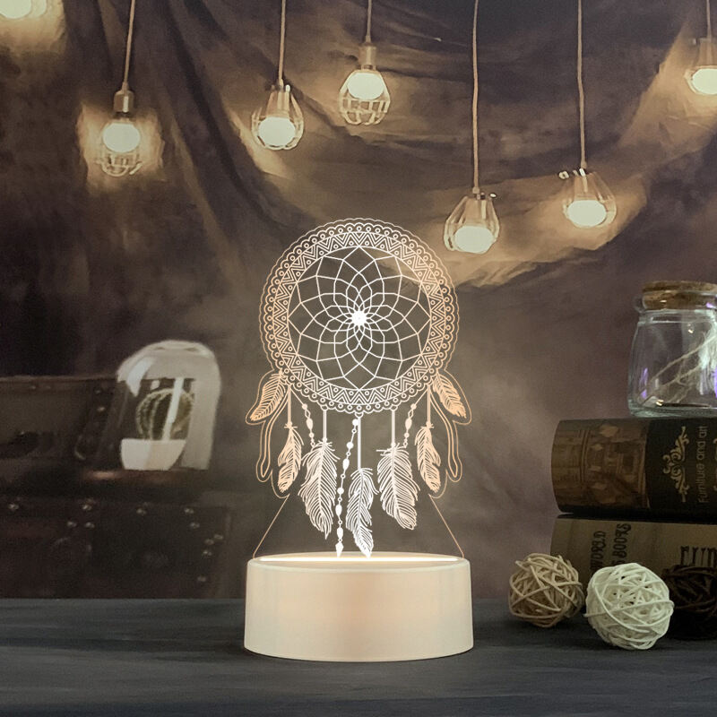 Đèn ngủ 3D trang trí, đèn led decor phòng ngủ, bàn làm việc hoặc làm quà tặng với nhiều mẫu cực đẹp