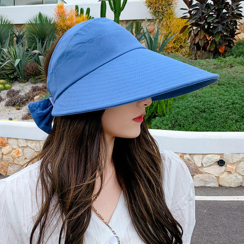 Sun Protection Topless Hat Women's Summer Extra Large Brim UV