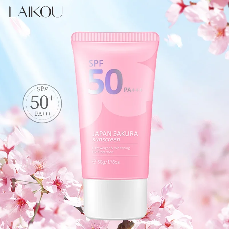 Sakura Sunscreen Spf50 Moisturizing Uv Protection Water Resistant
