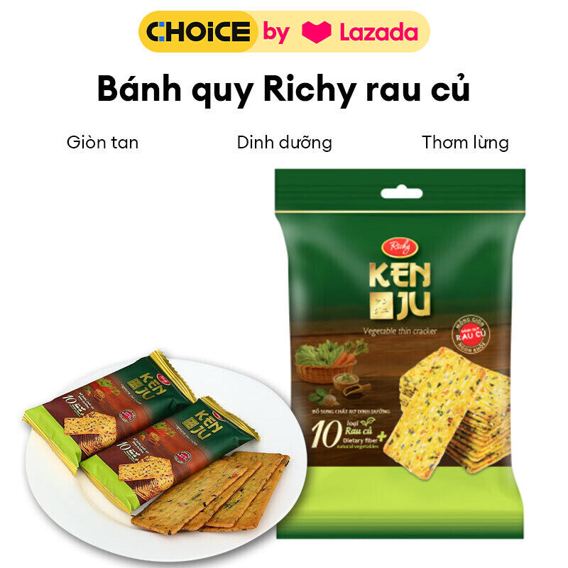 Túi Bánh Richy Kenju rau củ túi 192g