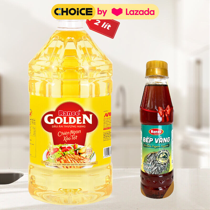 [Mua 2 tặng 1 nước mắm 250ml] Dầu ăn thượng hạng Ranee Golden 2 lít