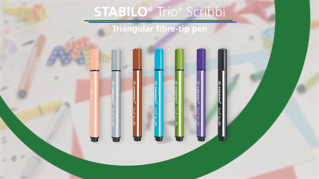 Stabilo Trio Scribbi Fibre-Tip Pen 8-Piece Assorted 49731 | BIG W