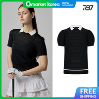 LuxGolf | Bosque Womens Summer Golf Wear Top Round Collar Short Sleeve Knit Lb260625189