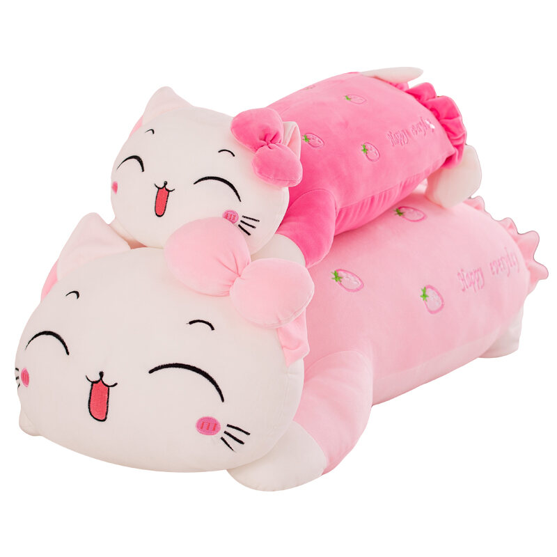 Hello Kitty Plush Toy Big Face Cat Sleeping Doll Pillow Cat Doll Girl