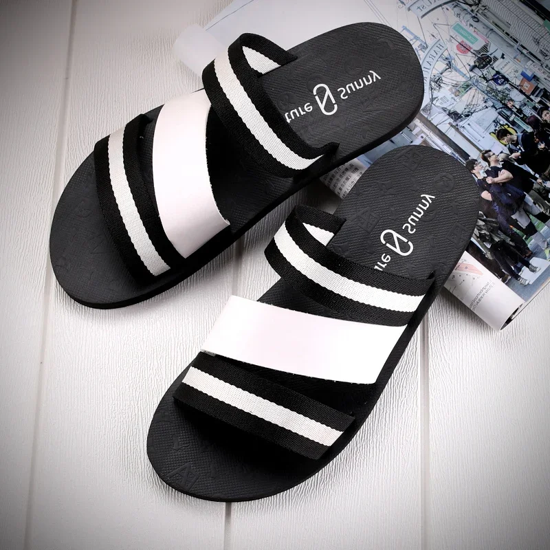 Internet Celebrity Same Style Slippers Men's Summer Fashion Outerwear 2020 New Trendy Men's Sandals Non-Slip Korean Style Slippers