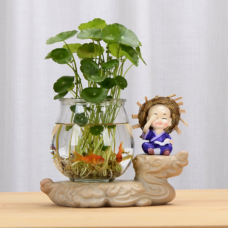 Clear Glass Flower Vase