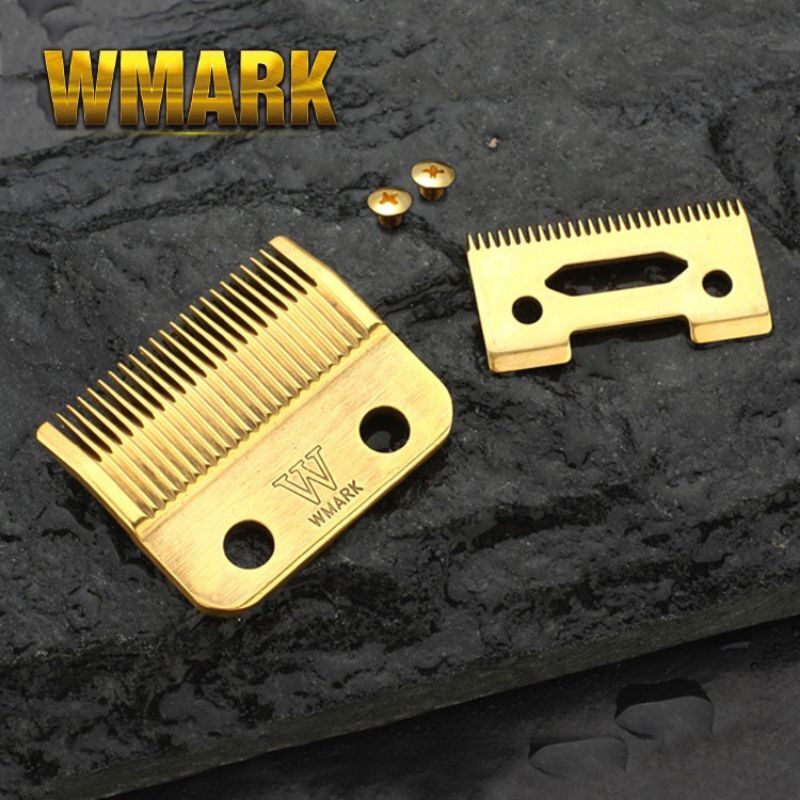 Lưỡi Thép Siêu Bén Cho Tông Đơ Wahl, Kemei, Bộ Lưỡi Thép Wmark Thay Thế Cho Tông Đơ Fade Các Loại.(Ảnh thật)