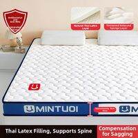 JIFANPAUL | Foldable Soft Latex and Sponge Mattress for Home Bedroom Student Dorm