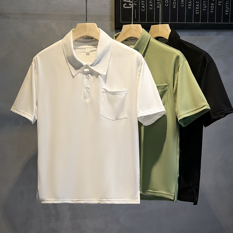 Golf shirt sale with pocket mens