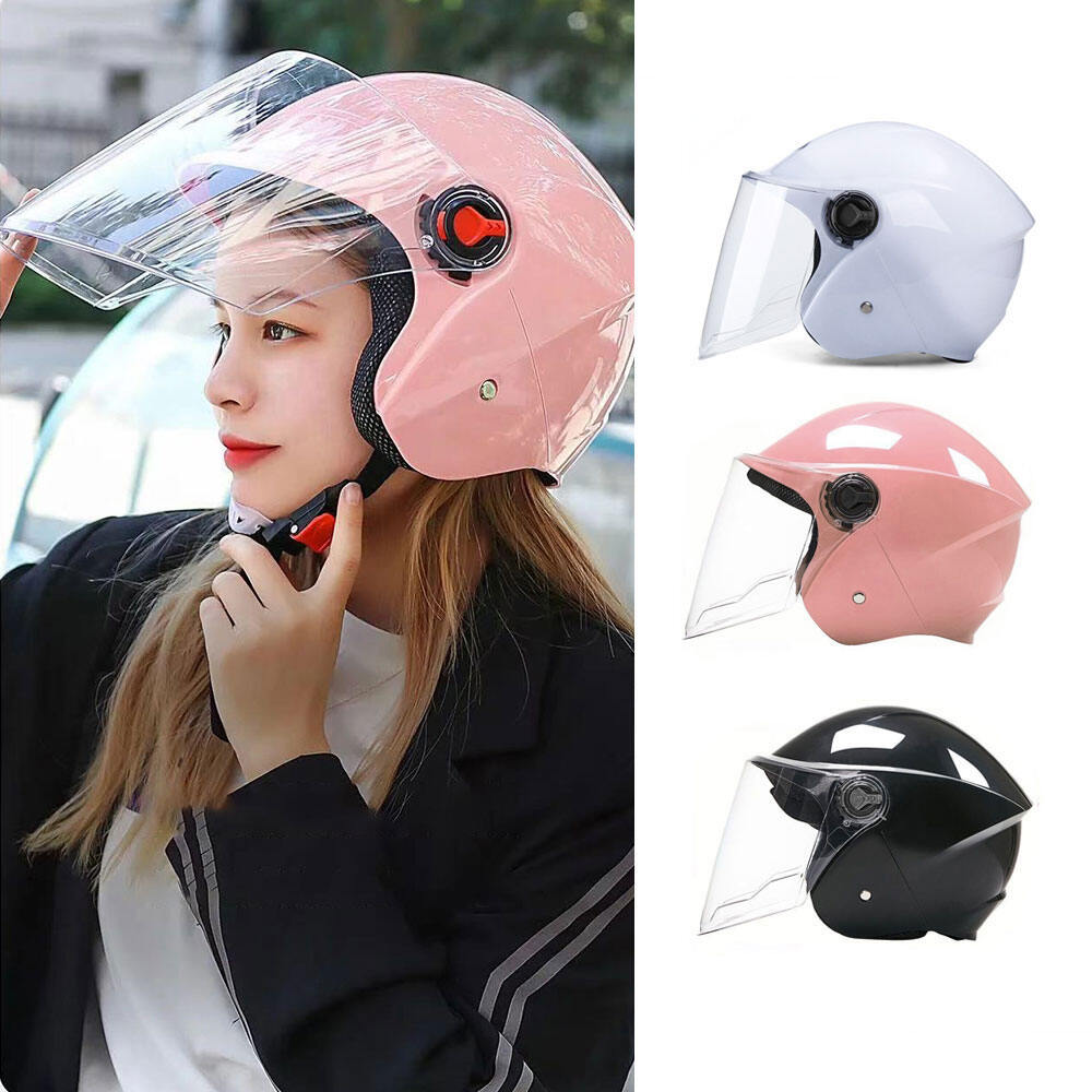 Motocycle Riding Helmet Full Cover Helmet Safety Helmet For Woman And Man All Seasons 56-60cm Harga 32,900 rupiah*Gratis Ongkir