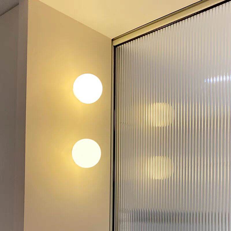 BANCHANJUANYING | French Minimalist Designer Wall Lamp Round Glass