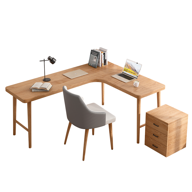 Solid Wood Computer Desk Desktop Household Corner Desk Bedroom Wall Computer Desk Minimalist
