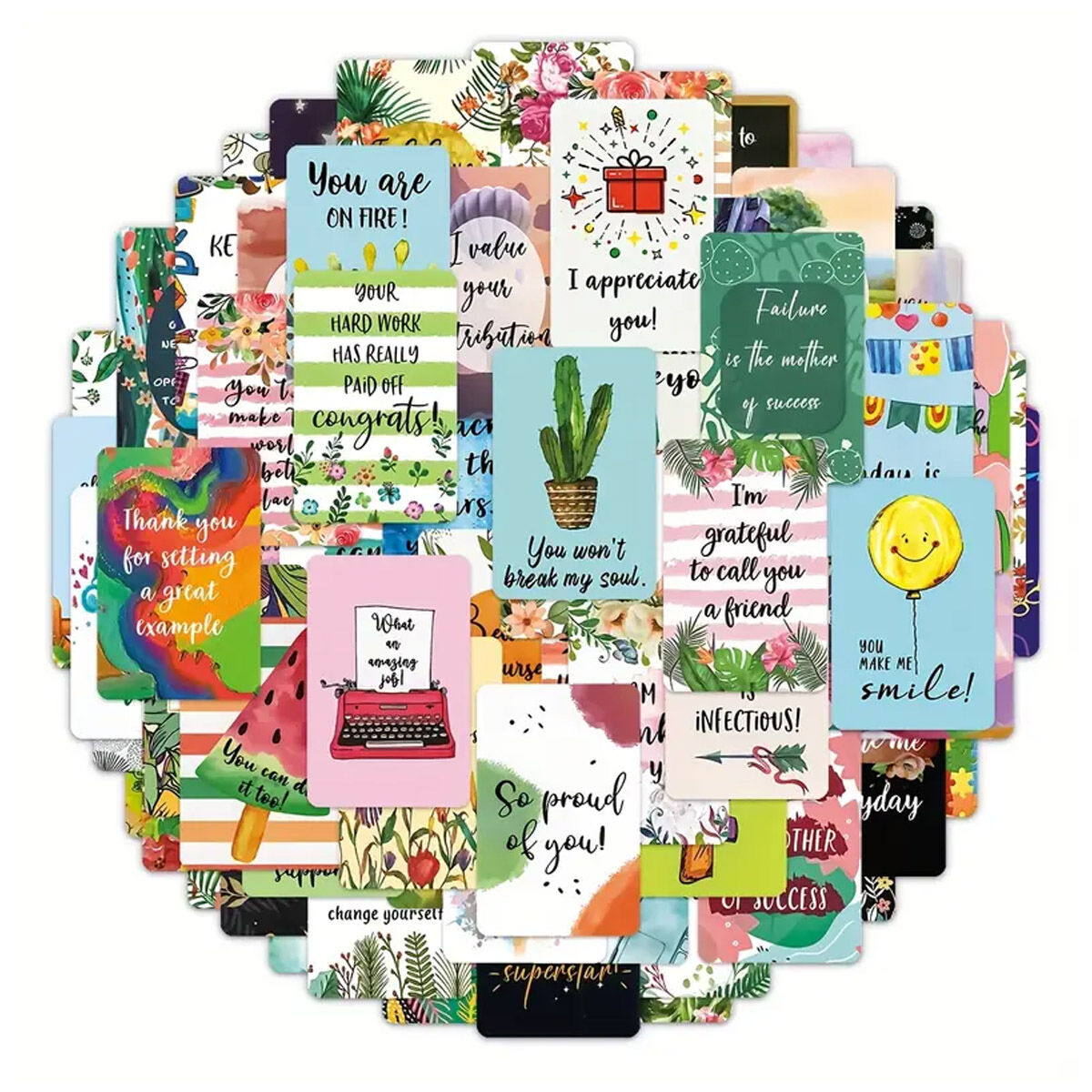 72 Pieces Positive Affirmation Cards Inspirational And Encouragement Cards For Women Men Daily Affirmations Cards