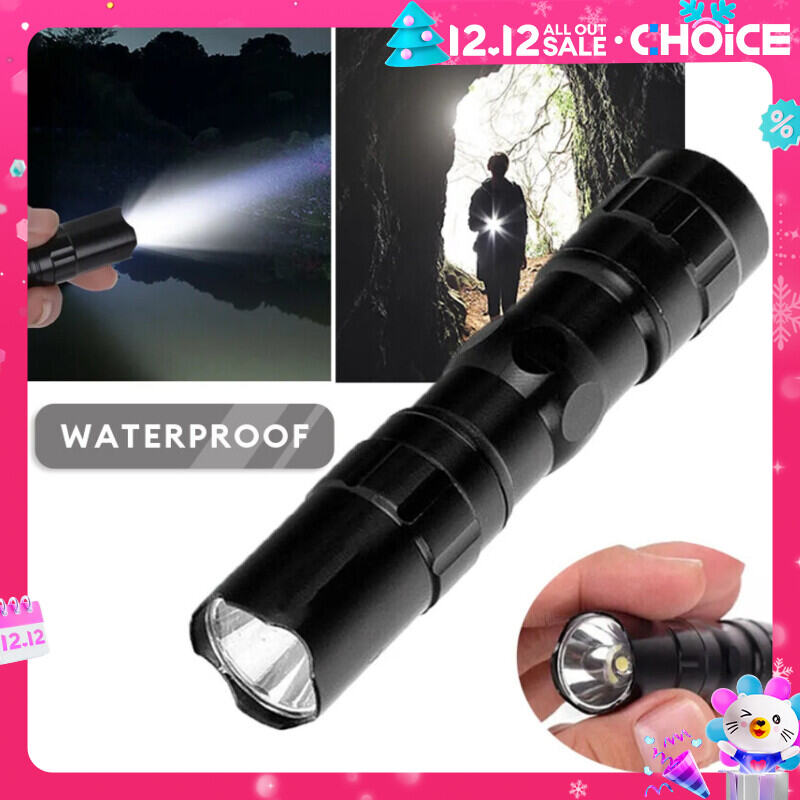 Mini mạnh mẽ Led Torch đa chức năng Keyclap ánh sáng ngoài trời cắm trại câu cá ánh sáng