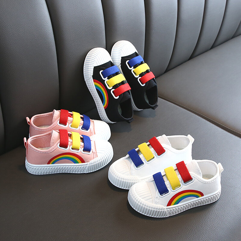 Girls on sale rainbow shoes