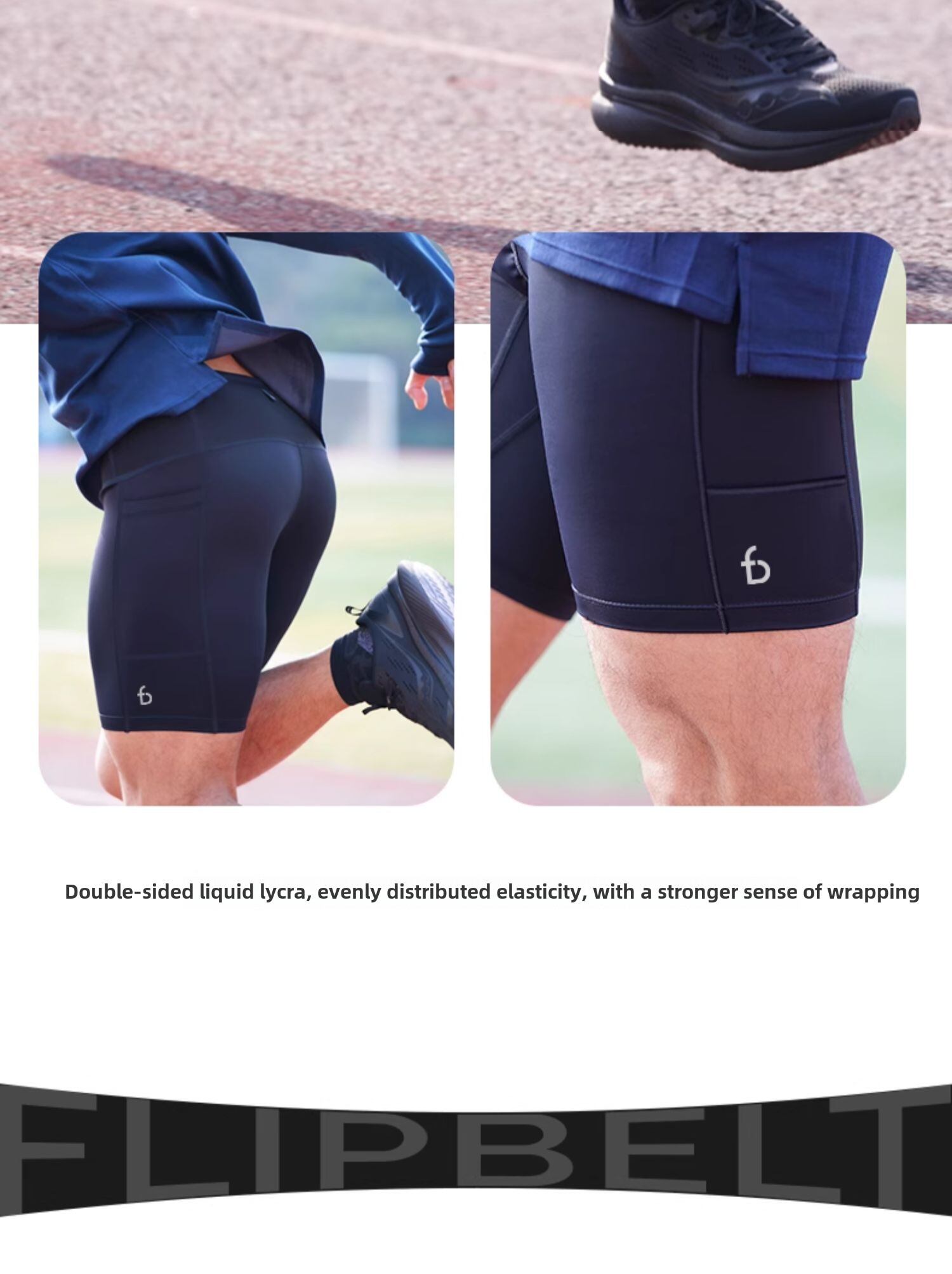 FlipBelt Competition Fanny Pack Pants Kangaroo Pants 20 Professional Running Shorts Quick Dry Sports Compression Pants for Men · v3