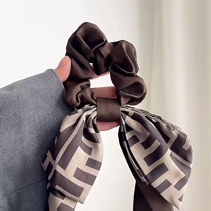 现货 法式飘带发圈 Ribbon Hair Tie 高级感发带女绑发扎马尾头绳丝