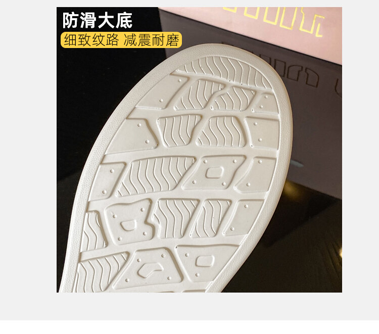 2025 New Thick Bottom round Toe Heightening Korean Style White Casual Board Shoes Women's Sneakers Lace-Up Sports Genuine Leather · v6