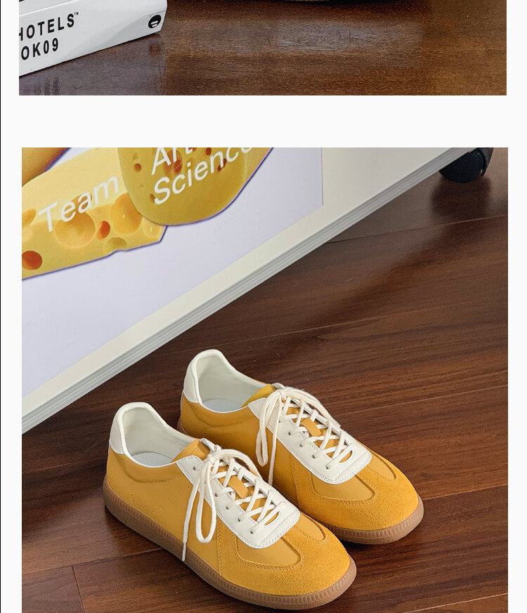 Leather Dequn Shoes Women's Spring 2025 New Style Casual Sport Soft Bottom Versatile Single Shoes Comfortable Breathable · v8